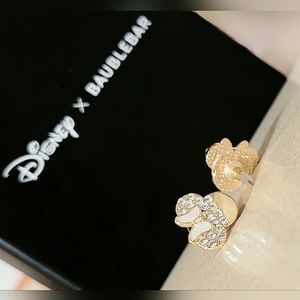 🆕️Disney X BAUBLEBAR White Bow Minnie Mouse Earrings w Sparkle Bow